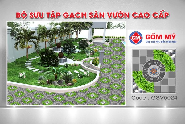 Gạch Lát Sân Vườn Gốm Mỹ GSV5024