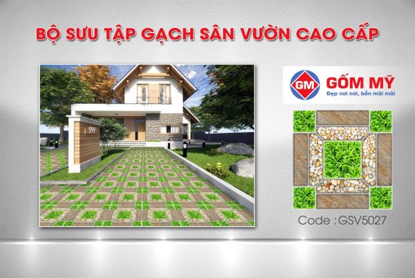 GẠCH LÁT SÂN VƯỜN GSV5027 - GỐM MỸ