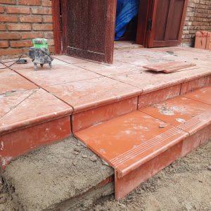 Gạch Bậc Thềm Đỏ Tráng Men 40x30 Gốm Mỹ