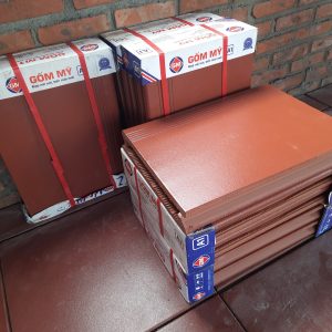 Gạch Bậc Thềm Đỏ Tráng Men 40x30 Gốm Mỹ
