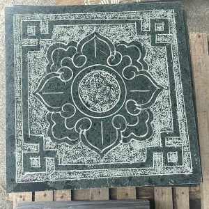 Đá lát sân xanh đen hoa văn 400×400