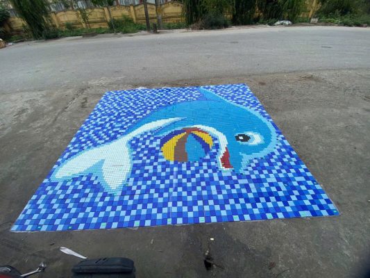 Gạch Mosaic thủy tinh